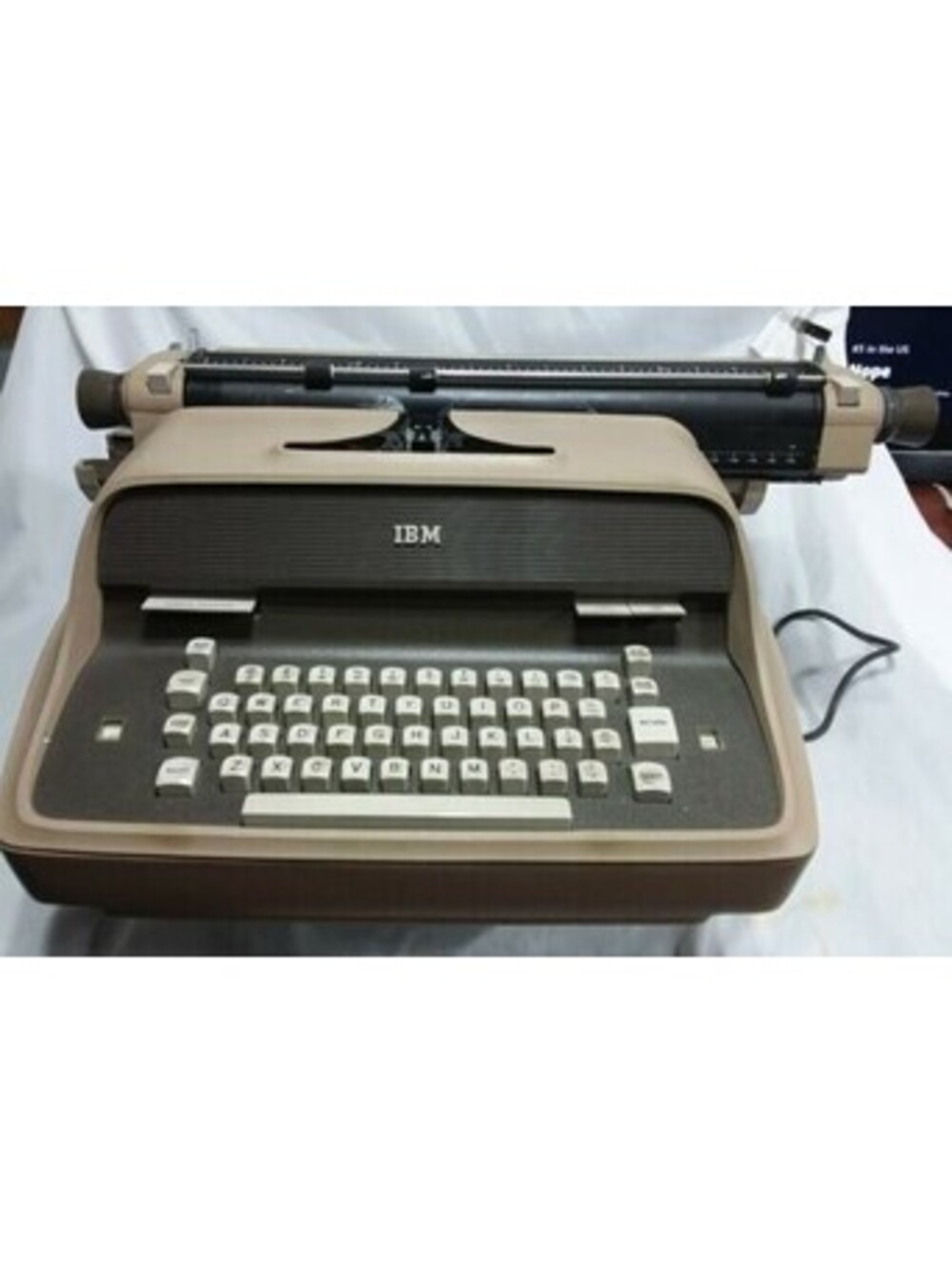 Vintage IBM Electric Typewriter Model ET II 1960s Steel Dust Cover For Parts Rep